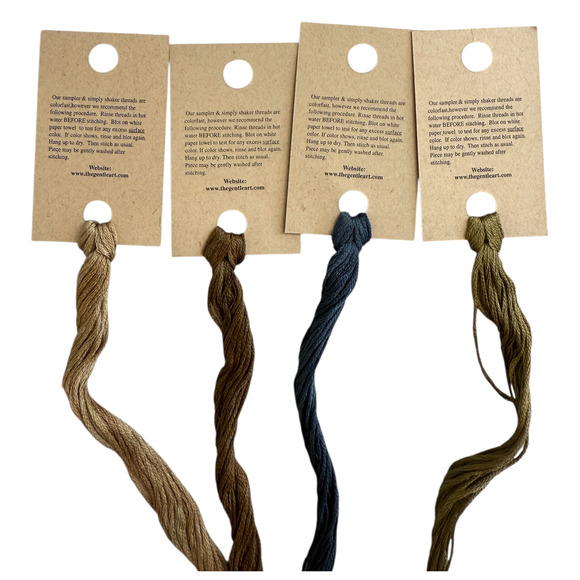 Colorfast Sampler Threads Lot of 10 Counted Embroidery Floss Simply Shaker New - Picture 3 of 7